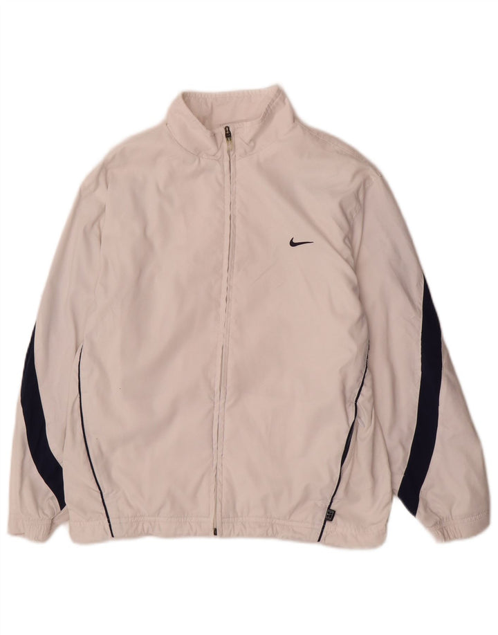 Μπουφάν Nike Boys αθλητική φόρμα 10-11 ετών μεσαίο λευκό νάιλον