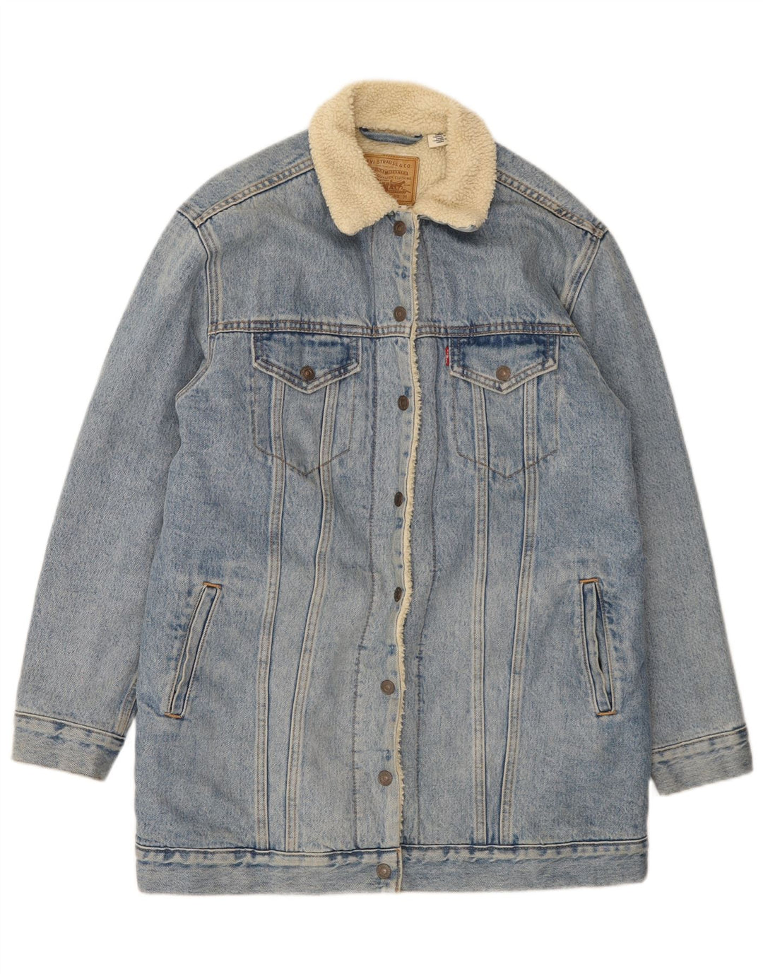 Levi's Γυναικείο Τζιν Σέρπα Μπουφάν UK 38 Μεσαίο Μπλε Βαμβακερό