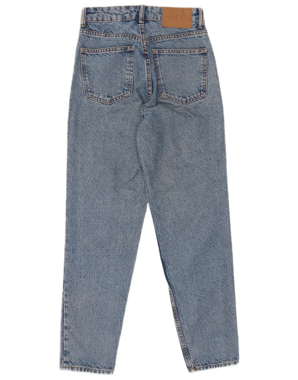 ZARA Γυναικείο λεπτό ψηλόμεσο τζιν EU 34 2XS W24 L27 Μπλε βαμβακερό