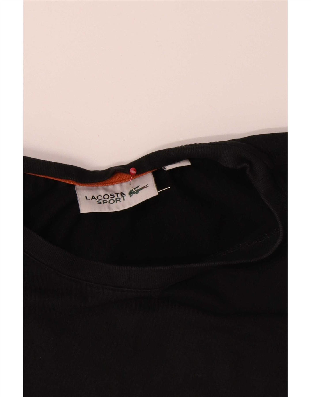 Ανδρικό γραφικό μπλουζάκι Lacoste Top size 3 Μικρό μαύρο βαμβακερό
