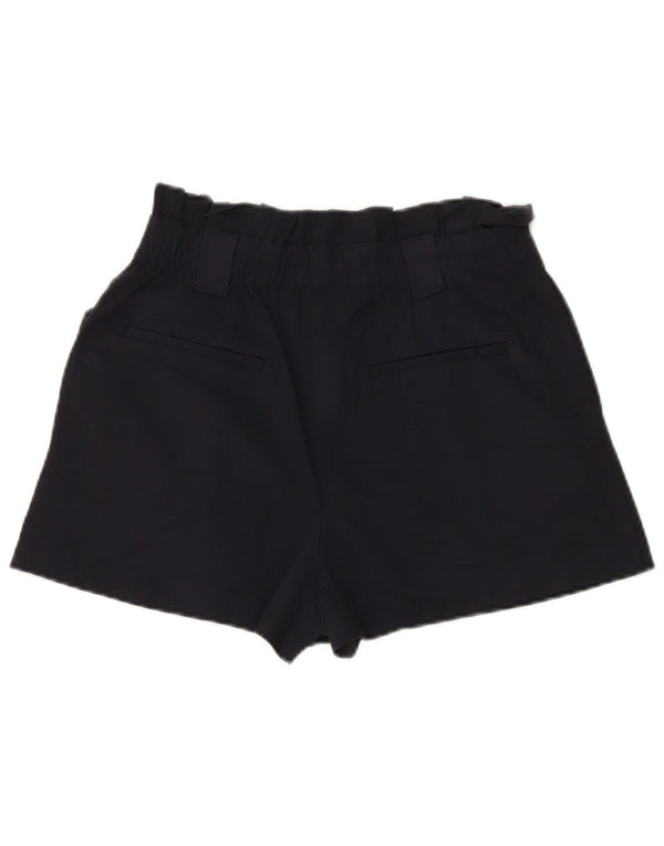 Zara Γυναικείο Ψηλόμεσο Casual Σορτς Medium W27 Βαμβακερό Navy Blue