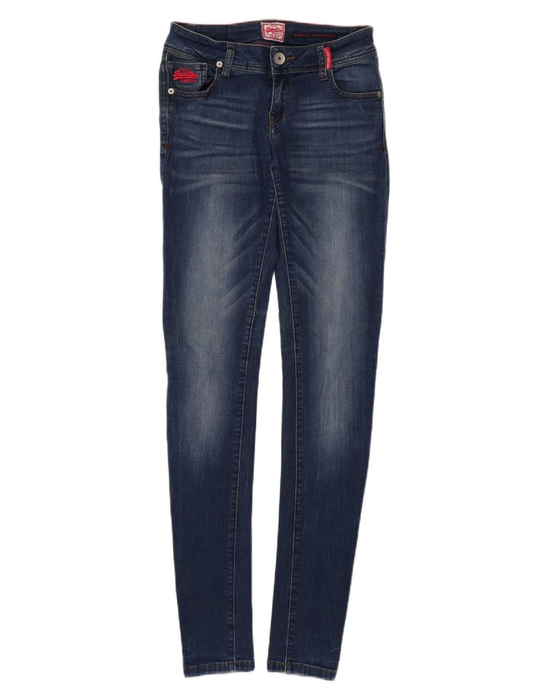 SUPERDRY Γυναικείο Rosefill Super Skinny Jeans W30 L35 Μπλε βαμβακερό