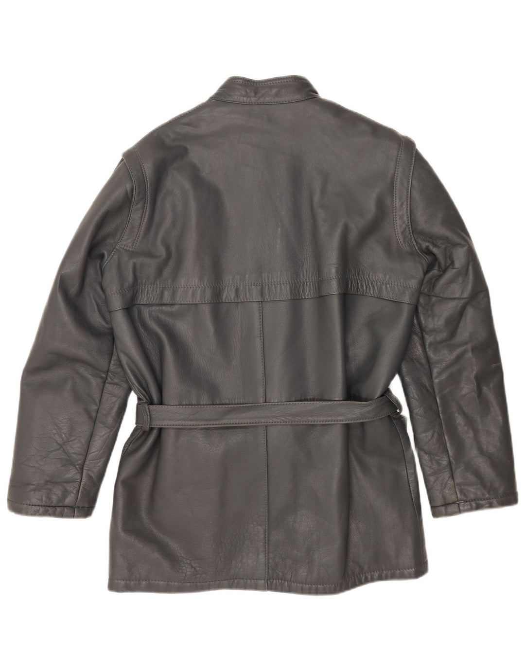 Vintage Ανδρικό Δερμάτινο Μπουφάν IT 48 Medium Grey Leather