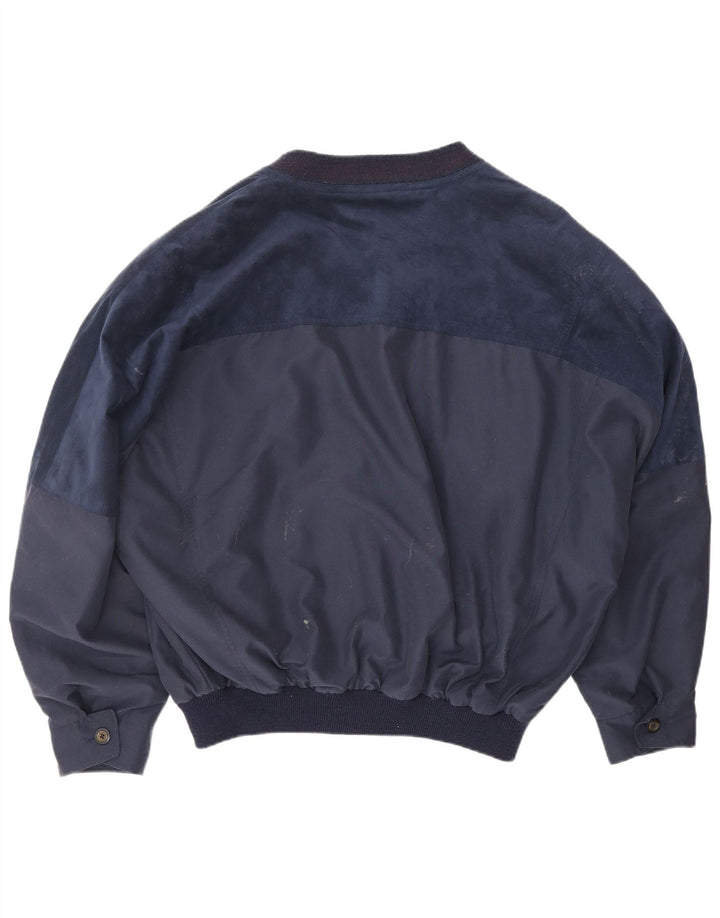 Ανδρικό μπουφάν VINTAGE Bomber UK 42 XL Navy Blue Polyester