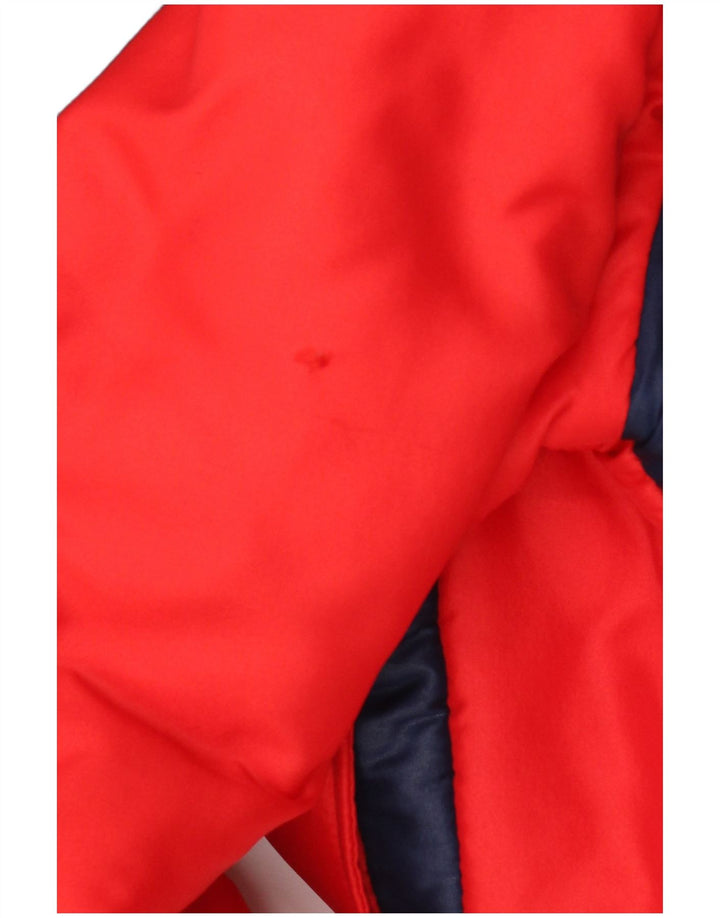 Vintage Ανδρικό μπουφάν με επένδυση IT 48 Medium Red Colourblock Polyamide