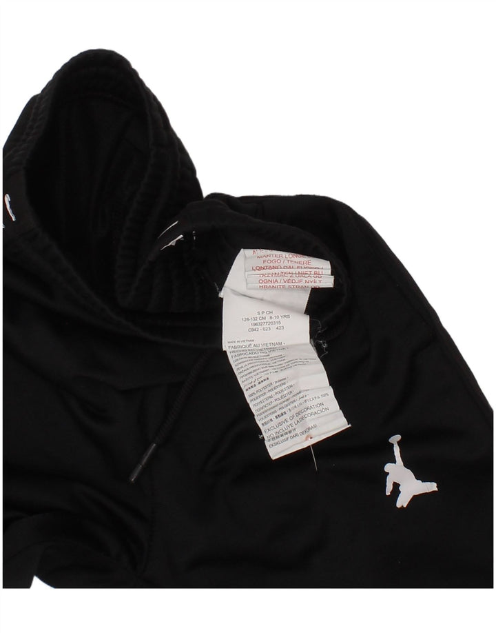 JORDAN Boys Graphic Tracksuit Trousers Joggers 8-9 Years Small Black