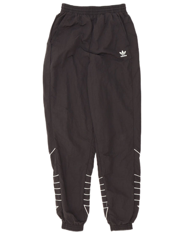 Γυναικεία αθλητική φόρμα γραφικών Adidas Παντελόνι Joggers UK 6 Small Black Polyester
