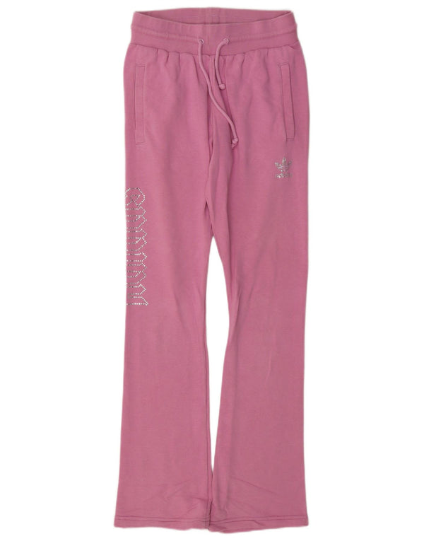 Γυναικεία φόρμα φόρμας Adidas Graphic Flare UK 8 Small Pink Cotton