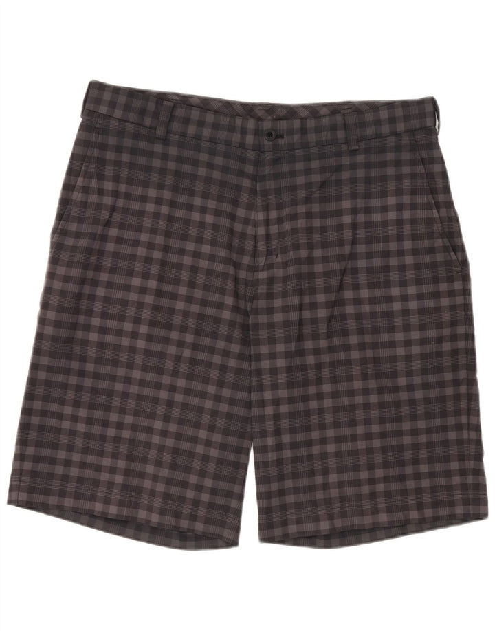 Ανδρικό σορτς chino Nike Dri Fit W34 Large Grey Gingham Polyester