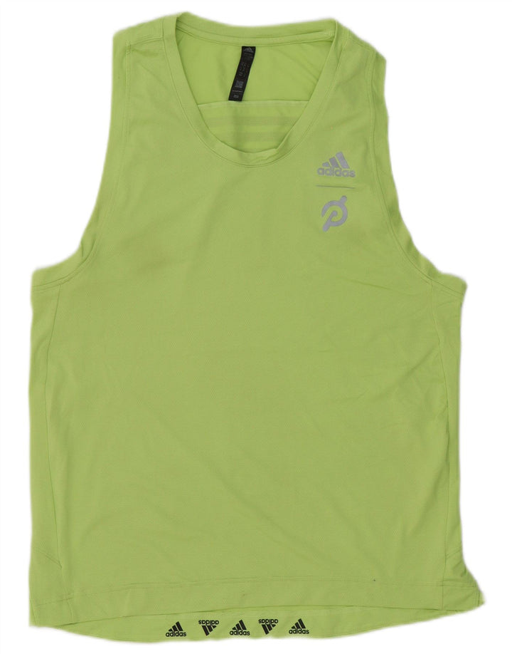 Adidas Ανδρικό Γραφικό Γιλέκο Aeroready Τοπ Μεσαίο Πράσινο