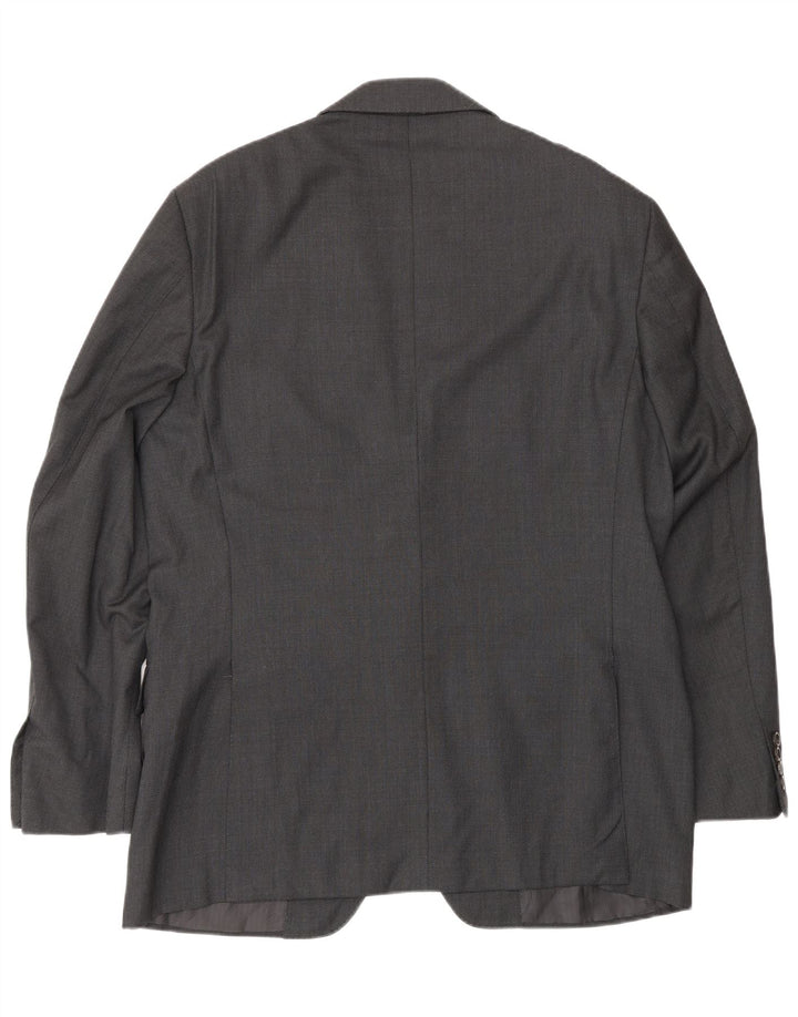 Canali Ανδρικό Μπουφάν Blazer με 2 Κουμπιά IT 52 XL Γκρι Μαλλί
