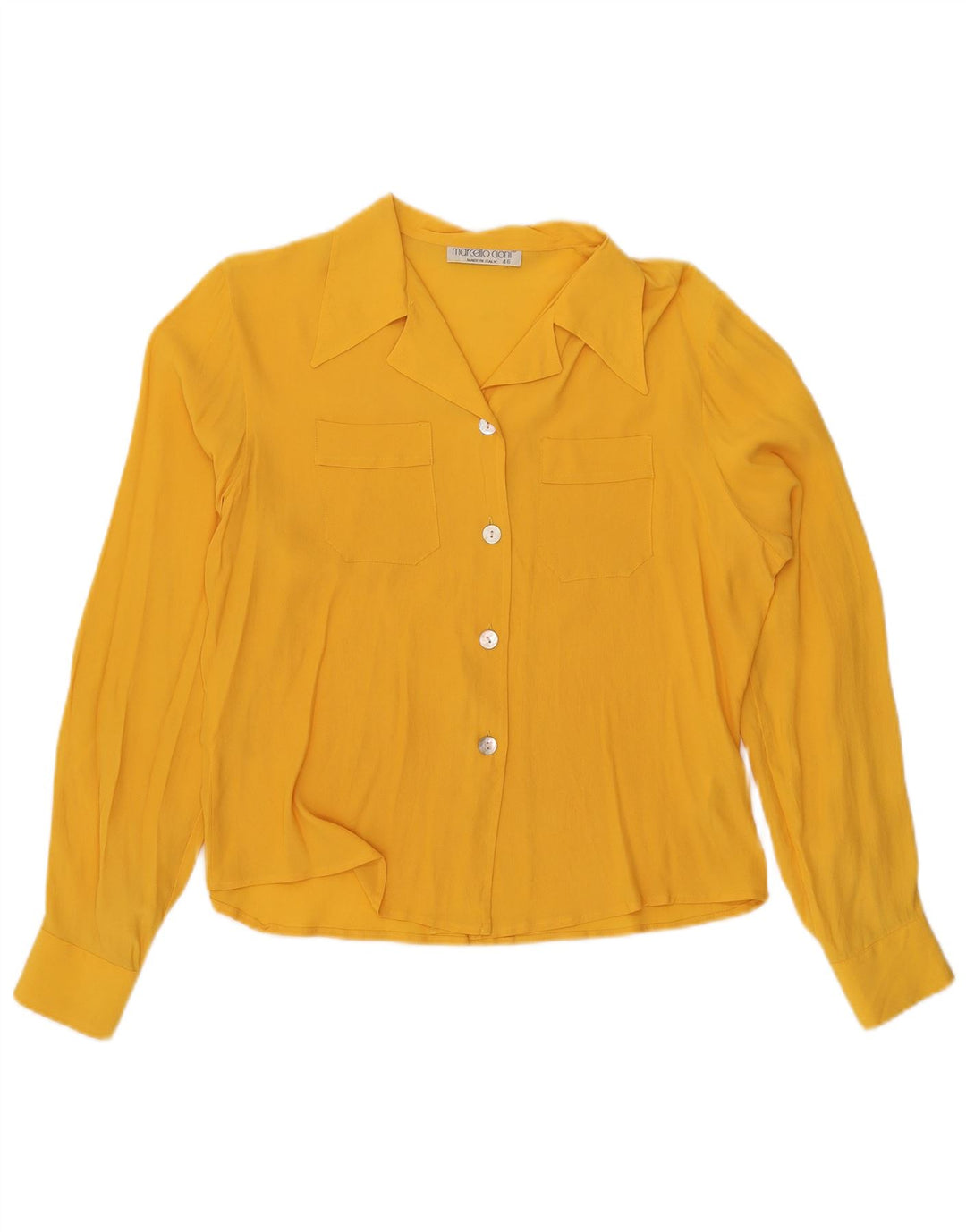Γυναικείο πουκάμισο Marcello Cioni Μπλούζα IT 46 Large Yellow Acetate
