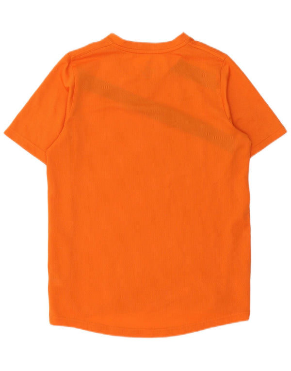 Puma Boys T-Shirt Top 11-12 ετών πορτοκαλί ριγέ σπορ