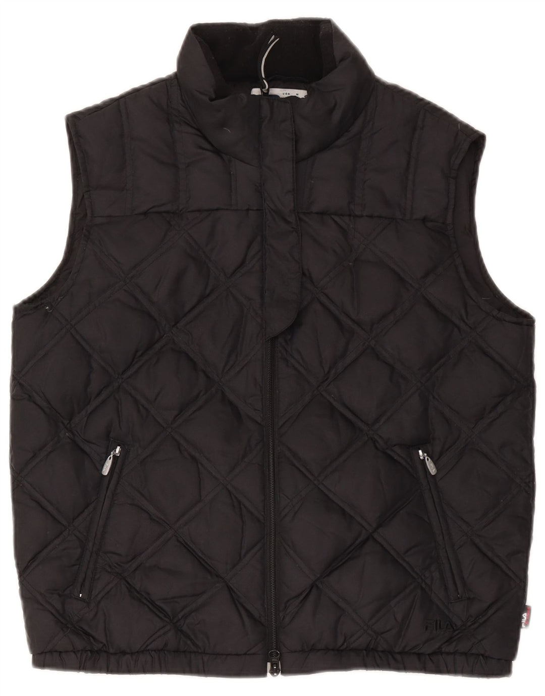 Fila Γυναικεία επένδυση Gilet UK 14 Μεσαίο Μαύρο Πολυεστέρας