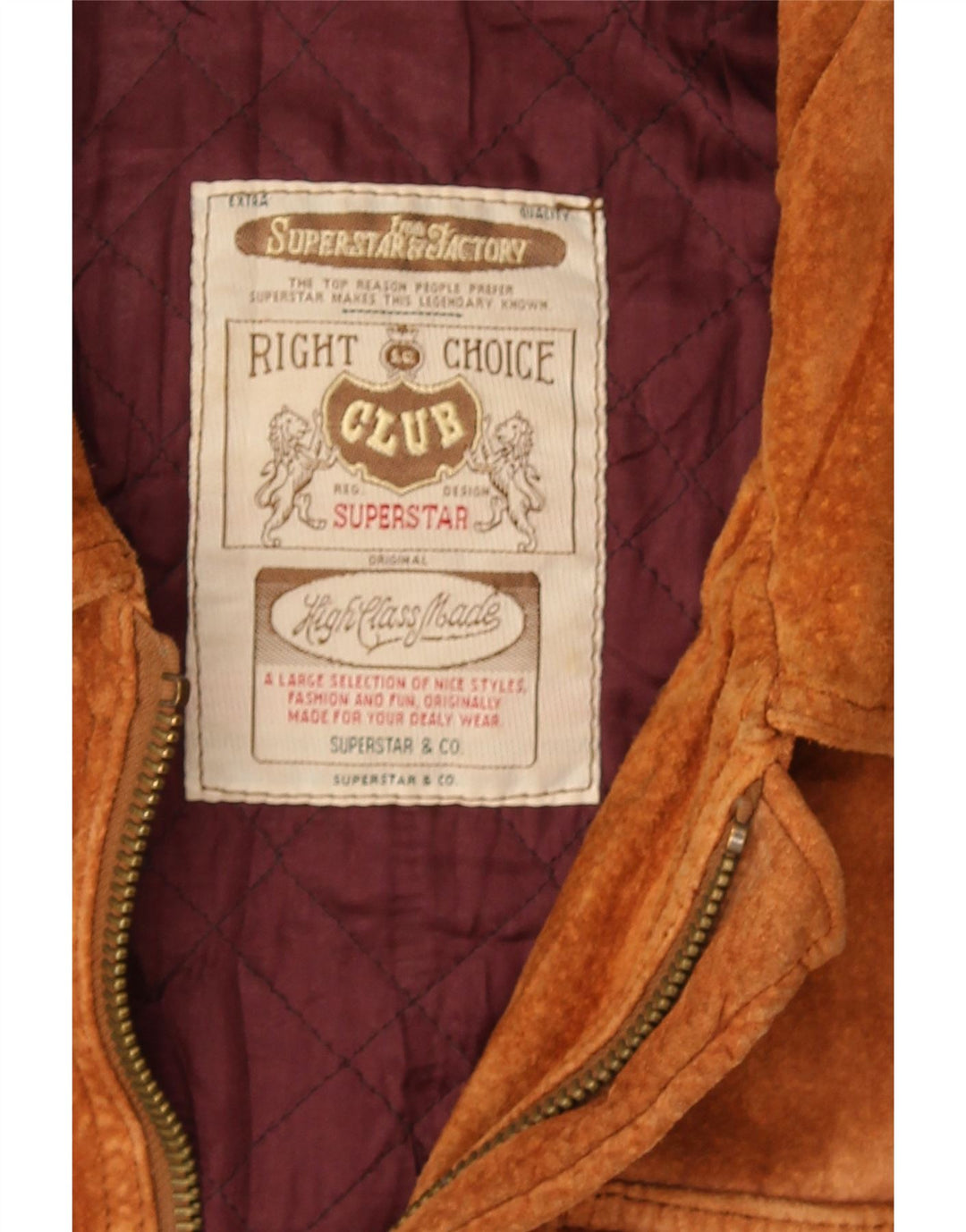 Vintage Ανδρικό Suede Windbreaker Jacket UK 38 Medium Brown