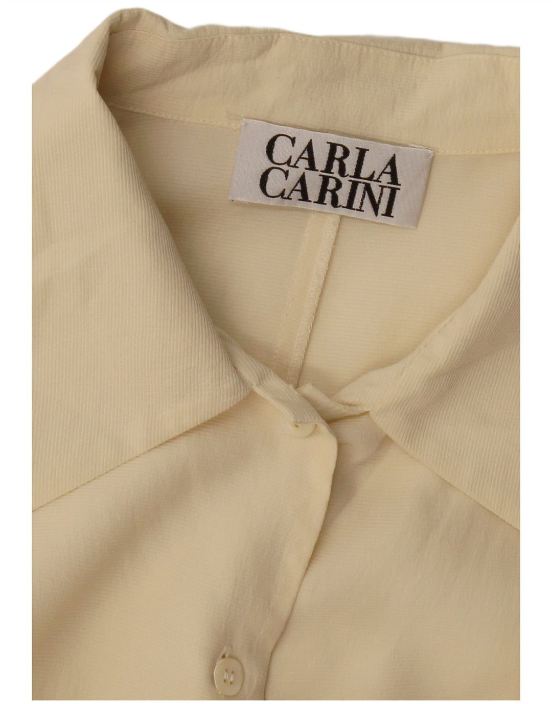 CARLA CARINI Γυναικείο πουκάμισο Μπλούζα UK 14 Medium Beige