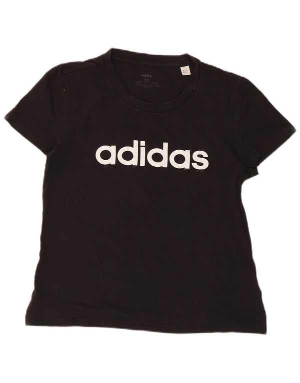 Γυναικείο κοντομάνικο γραφικό μπλουζάκι Adidas Top UK 12 Medium Black
