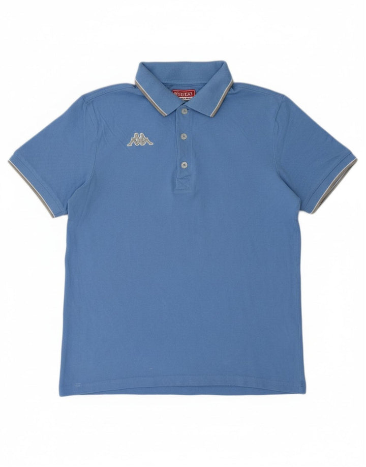 KAPPA Mens Polo Shirt Medium Blue Cotton