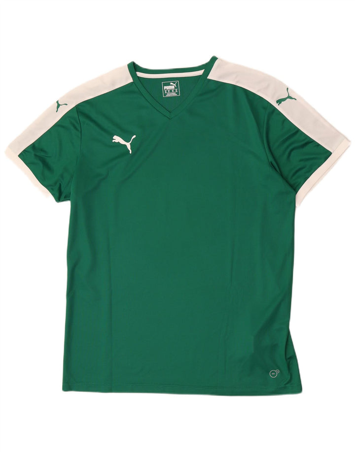 Ανδρικό T-Shirt Puma Top XL Πράσινο Colourblock Πολυεστέρας
