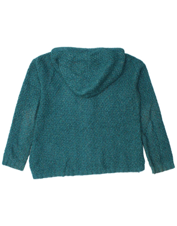 Γυναικείο πουλόβερ ζακέτα με κουκούλα Fat Face UK 12 Medium Green
