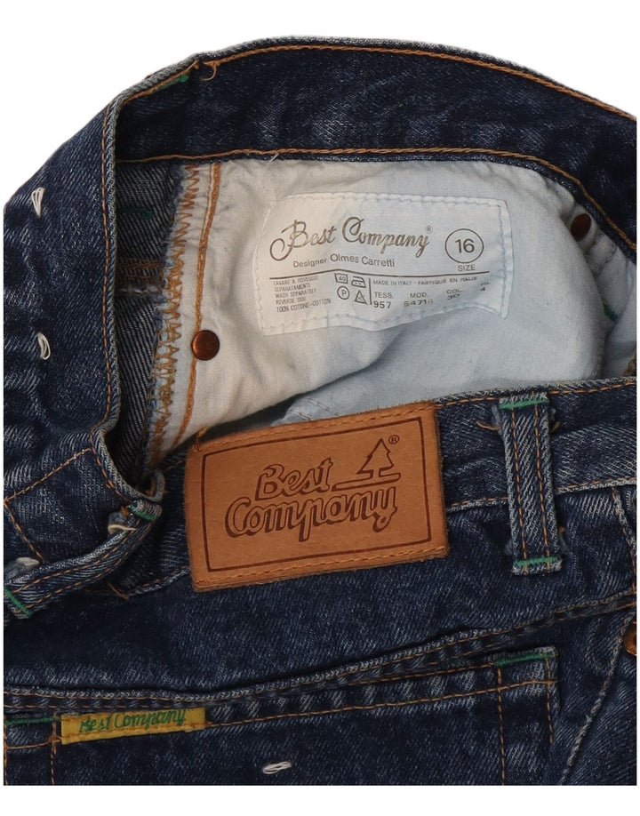 ΚΑΛΥΤΕΡΗ ΕΤΑΙΡΙΑ Κορίτσια Tapered Jeans 15-16 ετών W30 L32 Navy Blue Cotton