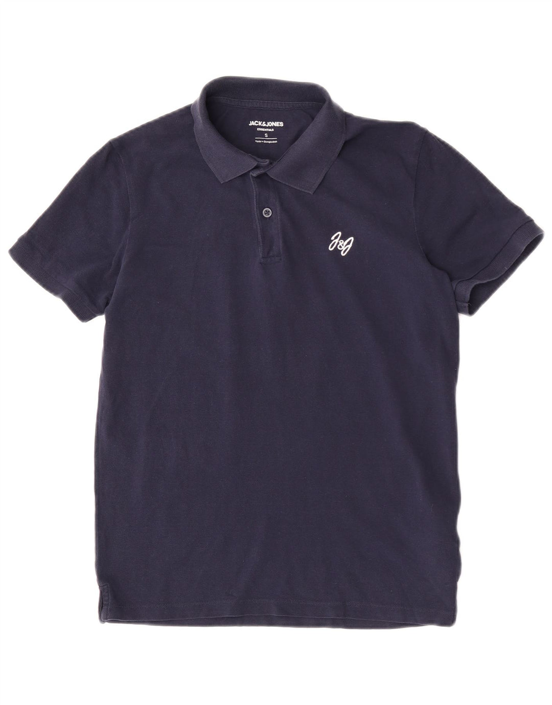 Ανδρικό μπλουζάκι πόλο Jack & Jones Μικρό Βαμβακερό Navy Blue