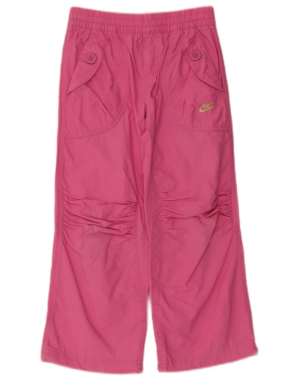Παντελόνι Nike Girls Wide Leg Cargo 5-6 ετών Medium W22 L20 Pink Cotton