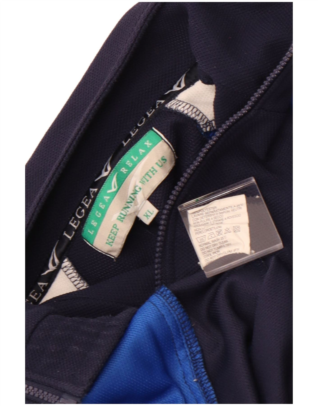Ανδρική φόρμα LEGEA Top Jacket XL Navy Blue Colourblock Polyester