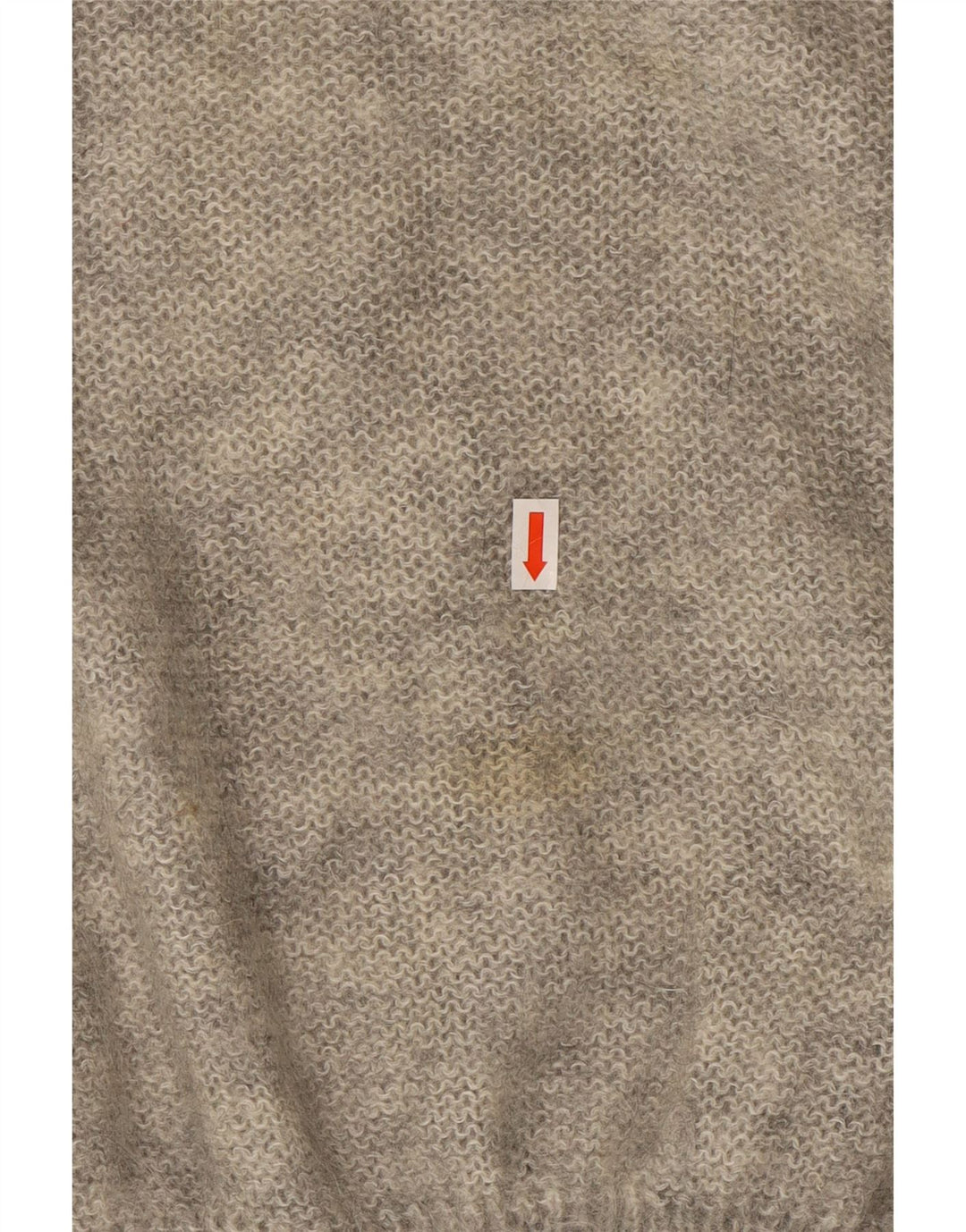 VINTAGE Γυναικείο πουλόβερ με λαιμό χελώνα UK 18 XL Γκρι λουλουδάτο μοχέρ