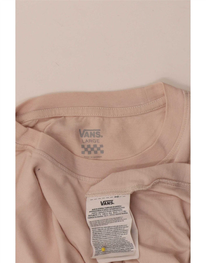 Ανδρικό T-Shirt Vans Top μεγάλο ροζ βαμβακερό