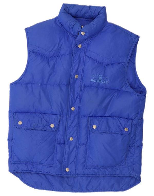 Dolomite Mens Padded Gilet UK 36 Small Blue Nylon