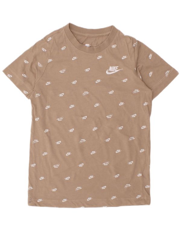 Μπλουζάκι Nike Boys Graphic T-shirt 8-9 ετών, μικρό μπεζ βαμβακερό