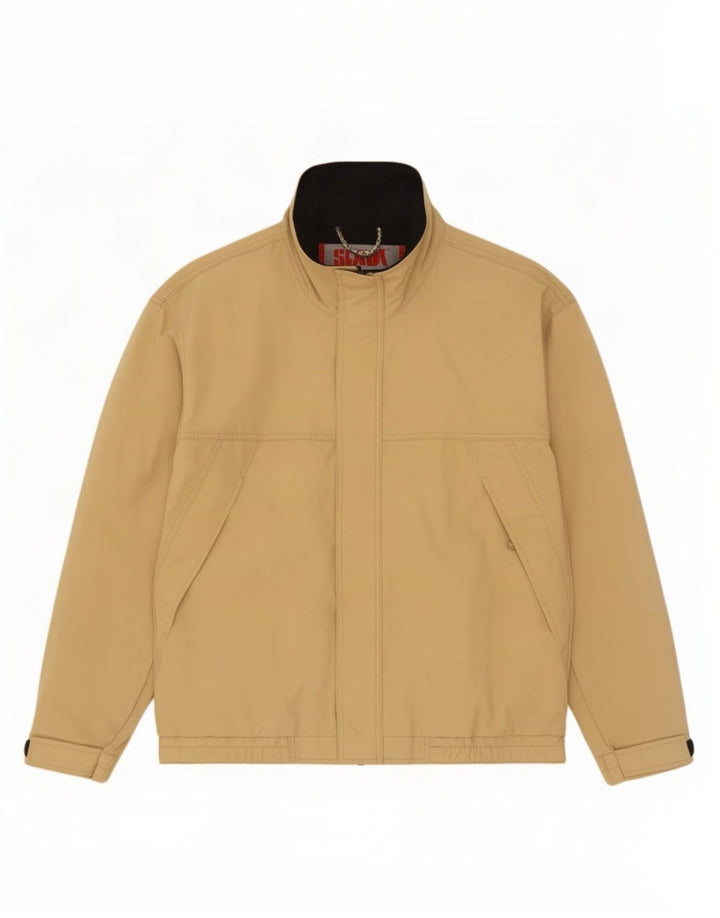 Slam Mens Bomber Jacket UK 38 Medium Beige Nylon