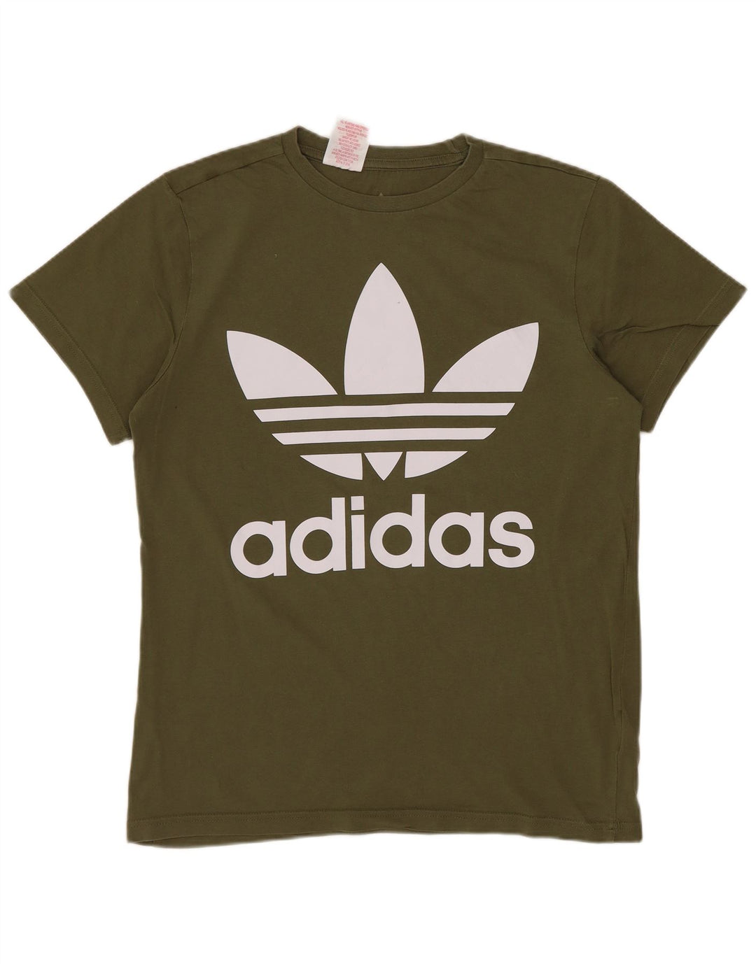 Adidas Boys Graphic T-Shirt Top 13-14 ετών Χακί βαμβακερό