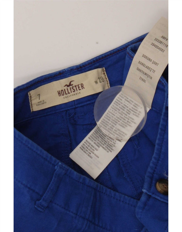 Γυναικείο Hot Παντελόνι Hollister US 7 Medium W28 Μπλε βαμβακερό