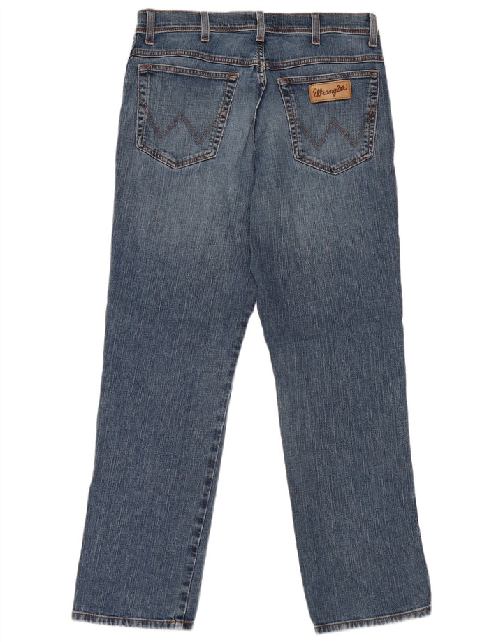 Ανδρικό τζιν Wrangler ίσιο W34 L32 Μπλε βαμβακερό