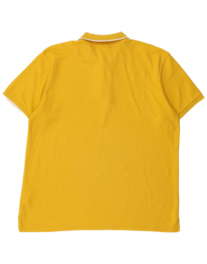 Ανδρικό πουκάμισο Reebok Classic Polo, μεσαίο κίτρινο βαμβακερό