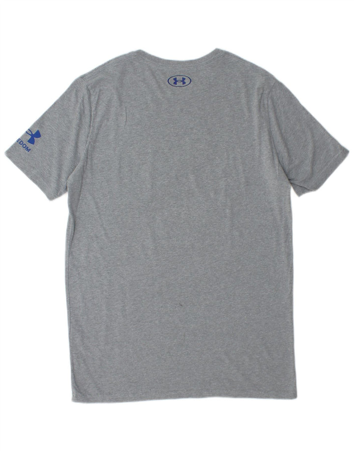 Ανδρικό γραφικό μπλουζάκι Under Armour Top Μικρό βαμβακερό σε γκρι φλύκταινες