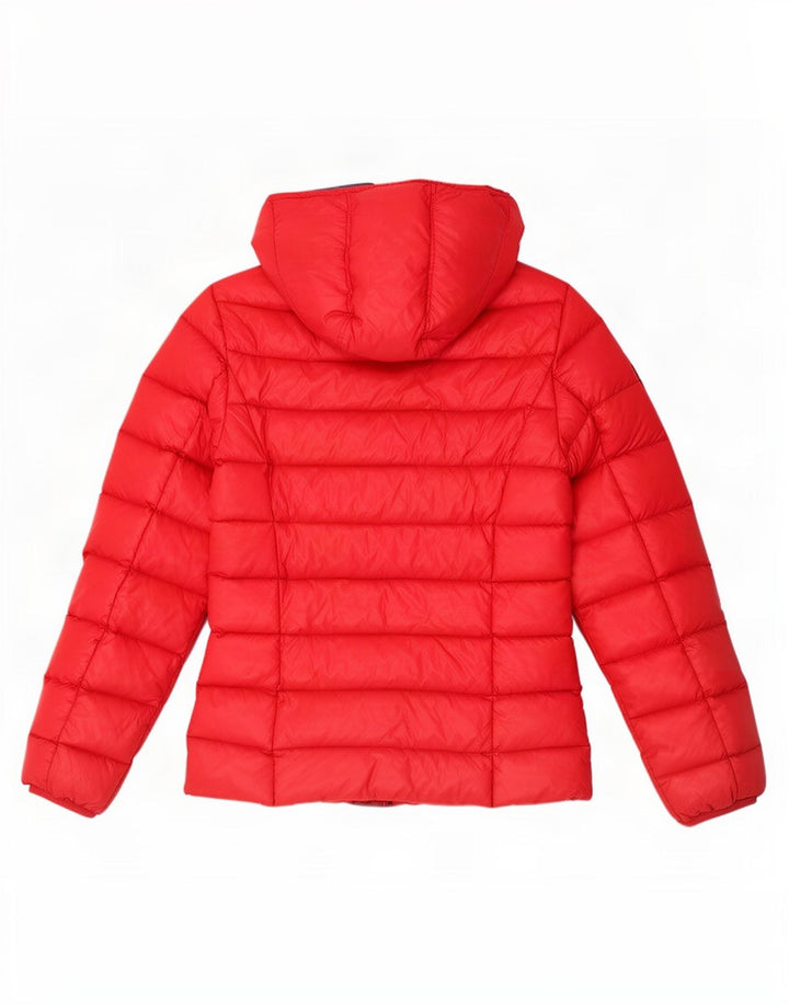 Playlife Γυναικείο μπουφάν με κουκούλα UK 10 Small Red Polyamide