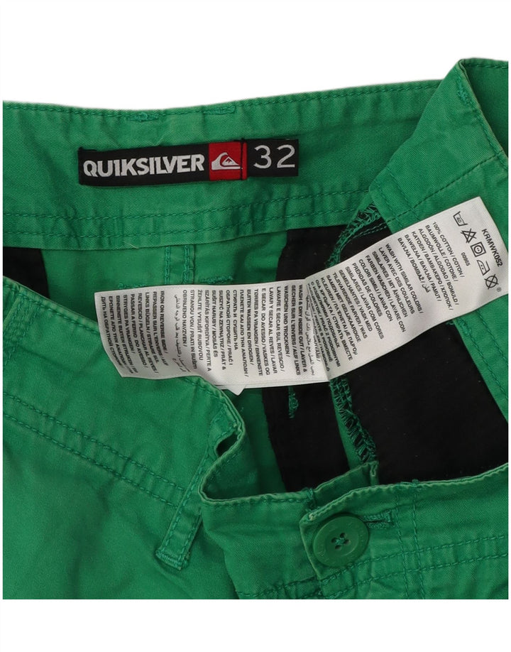 Ανδρικό σορτς Chino Quiksilver W32 Μεσαίο πράσινο βαμβακερό