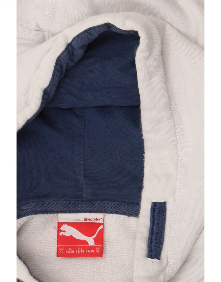 Ανδρικό γραφικό κουκούλα PUMA Jumper XL Λευκό