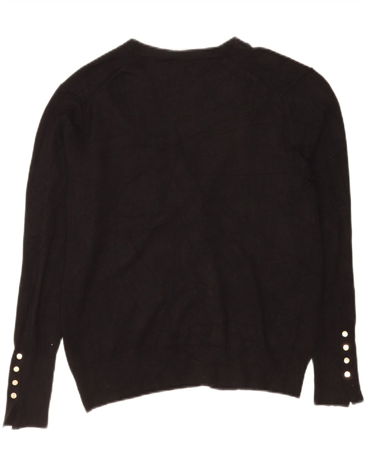 Zara Γυναικεία Ζακέτα UK 14 Large Μαύρο