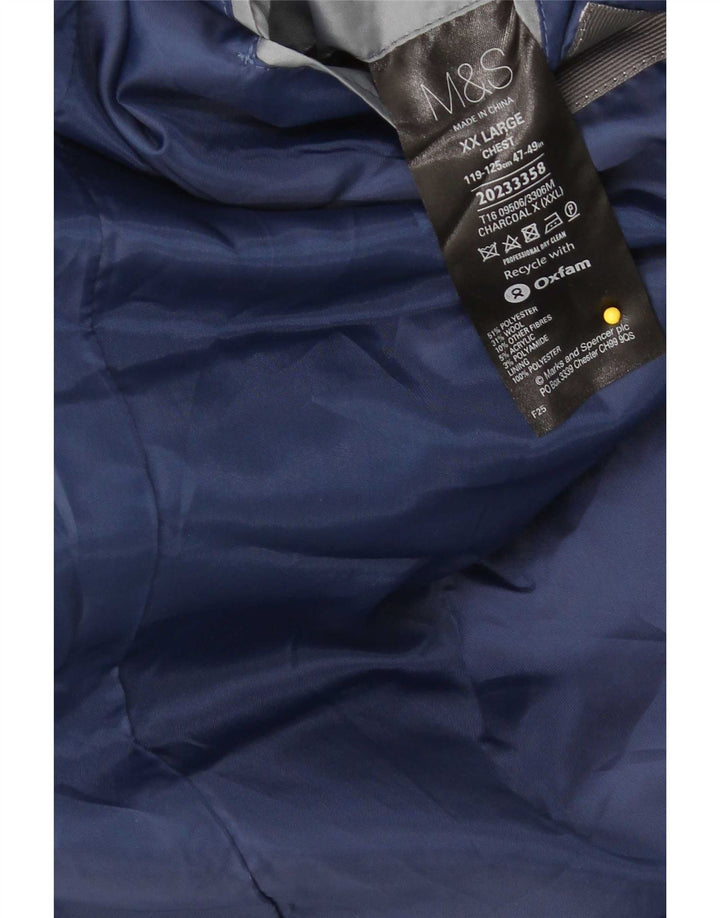 Ανδρικό πανωφόρι Marks & Spencer UK 44 2XL Μαύρος Πολυεστέρας