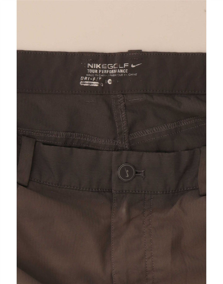Γυναικείο σορτς Nike Dri Fit με μεγάλο γκρι πολυεστέρα W34