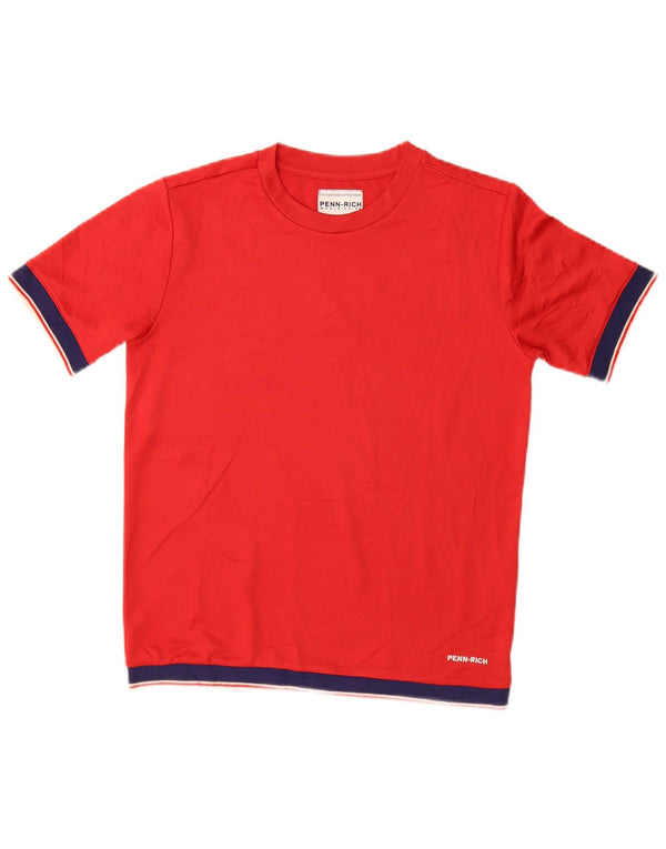 Γυναικείο T-Shirt PENN-RICH Top UK 10 Small Red Polyester