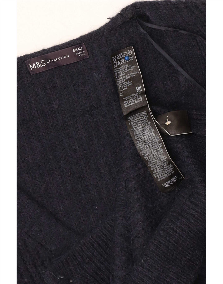 Marks & Spencer Γυναικεία ζακέτα υπερμεγέθη πουλόβερ UK 10 Small Navy Blue