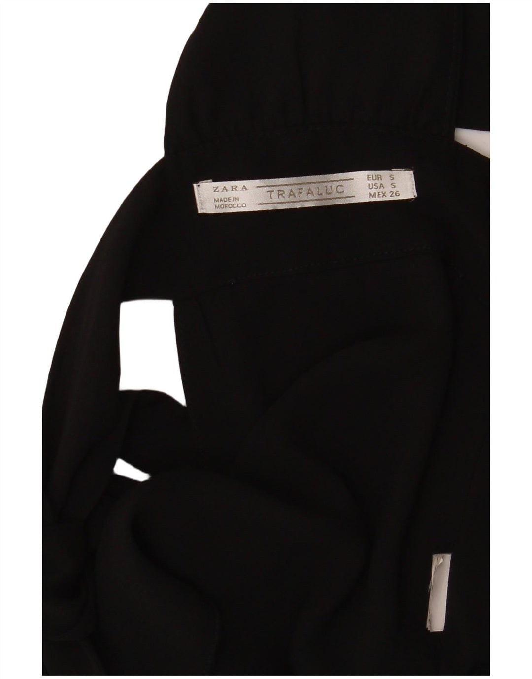 Zara Γυναικείο Αμάνικο Crop Top UK 8 Small Black