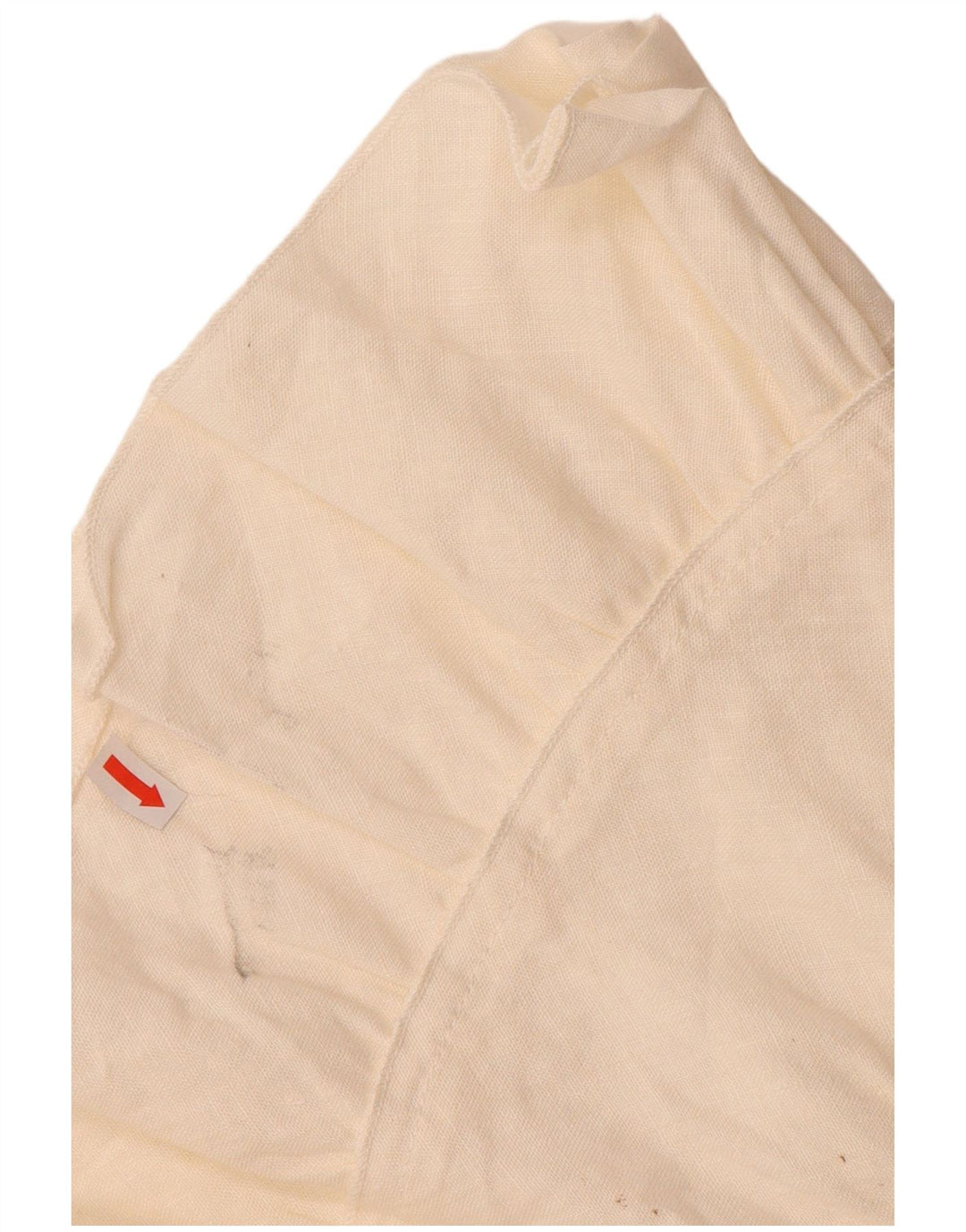 VINTAGE Γυναικεία Φούστα A-Line W34 Μεγάλο Μπεζ Λινό