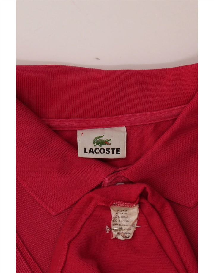 Ανδρικό μπλουζάκι πόλο LACOSTE 7 2XL Ροζ βαμβακερό