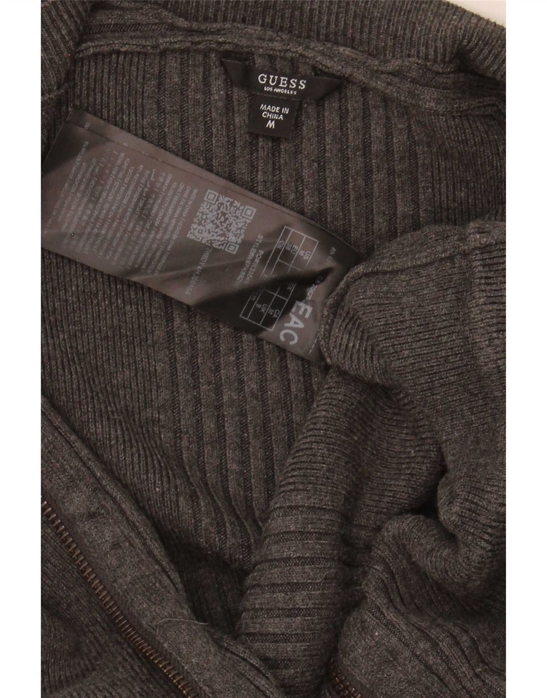 Guess Γυναικείο πλεκτό Bodycon Φόρεμα UK 14 Medium Grey Viscose